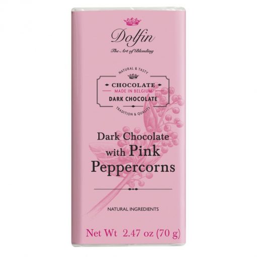 Dolfin Dark Chocolate With Pink Peppercorns 70g